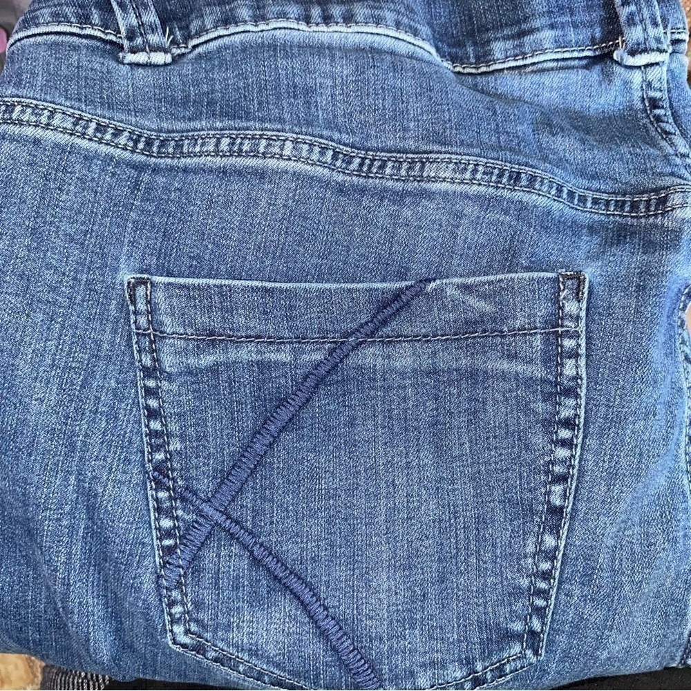 Lane Bryant Straight Leg Stretch Jeans Size 18 Medium Wash Denim Plus Size - Picture 7 of 8